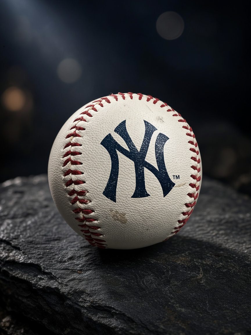 New York Yankees Official-Style Baseball – Rawlings – Used Condition - Image 3
